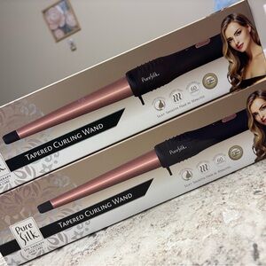 Tapered Curling Wand - Black and Rose Gold